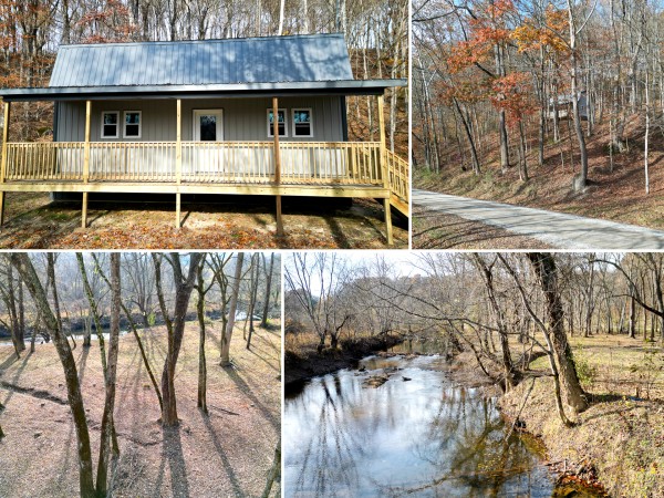 Creekview Cabin on Little Raccoon Creek - Gallia County, Ohio - 5.3 acres