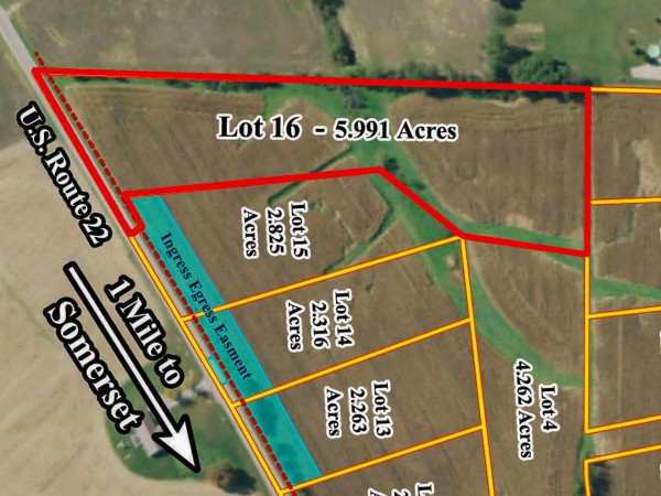 Lot 16 at Sheridan Estates - Perry County, Ohio - 6.0 acres